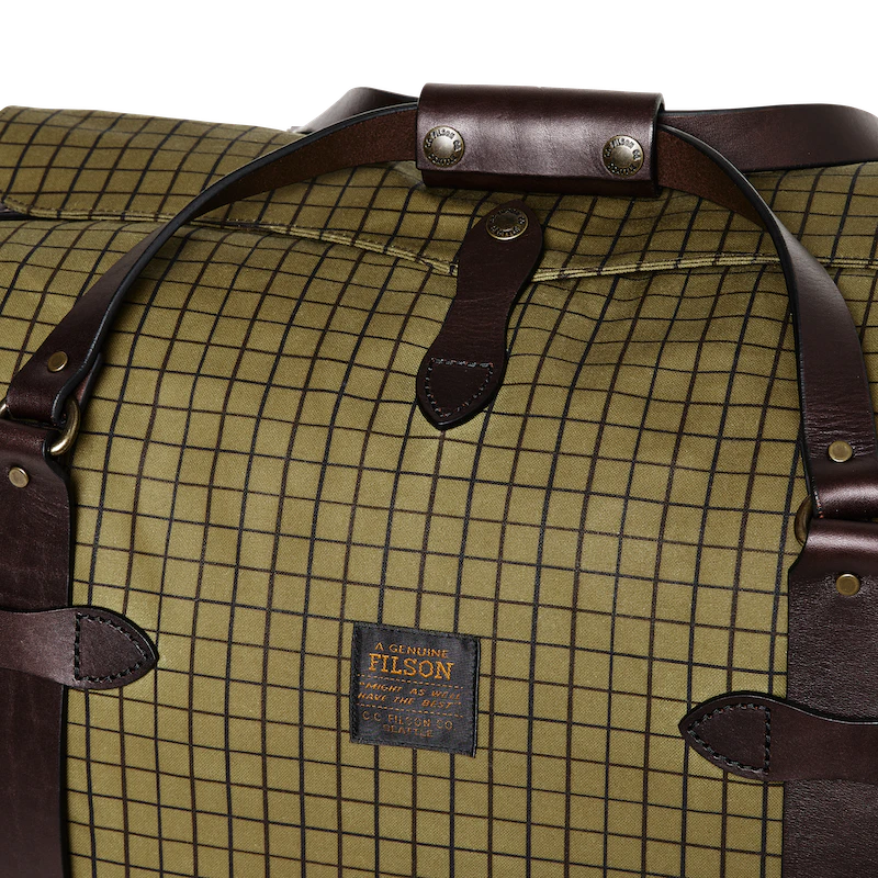 LIMITED EDITION - Filson Medium Oil Finish Tin Cloth Duffle Bag | Fad Way Green details