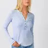 Washed Thermal Henley Top