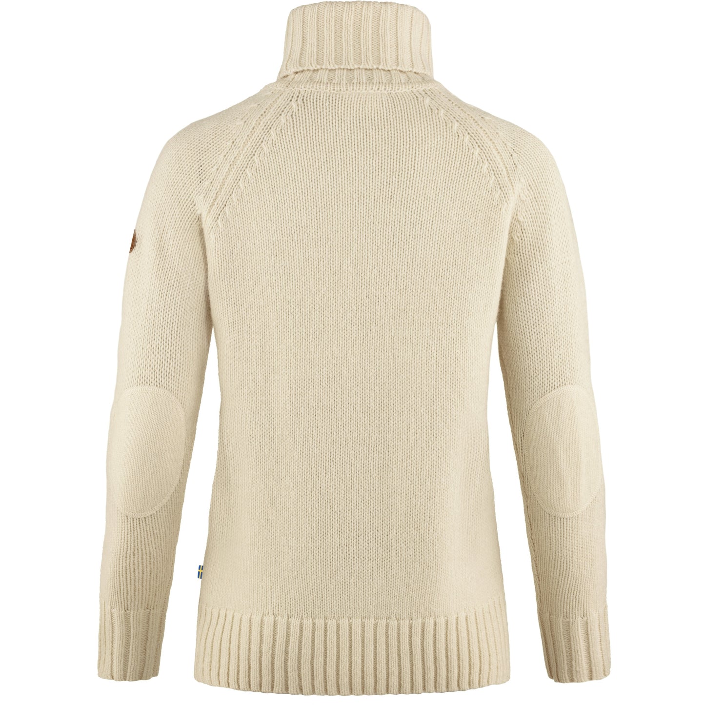 Ovik Cable Knit Roller Neck w | Chalk White back