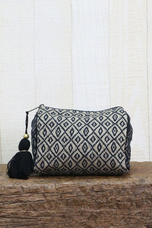 Tapestry Makeup Bag | Black Combo