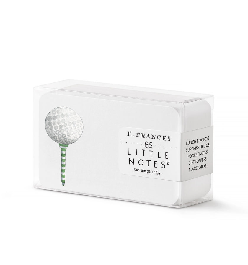 Little Notes Boxed Set of 85 Mini Note Cards golf tee