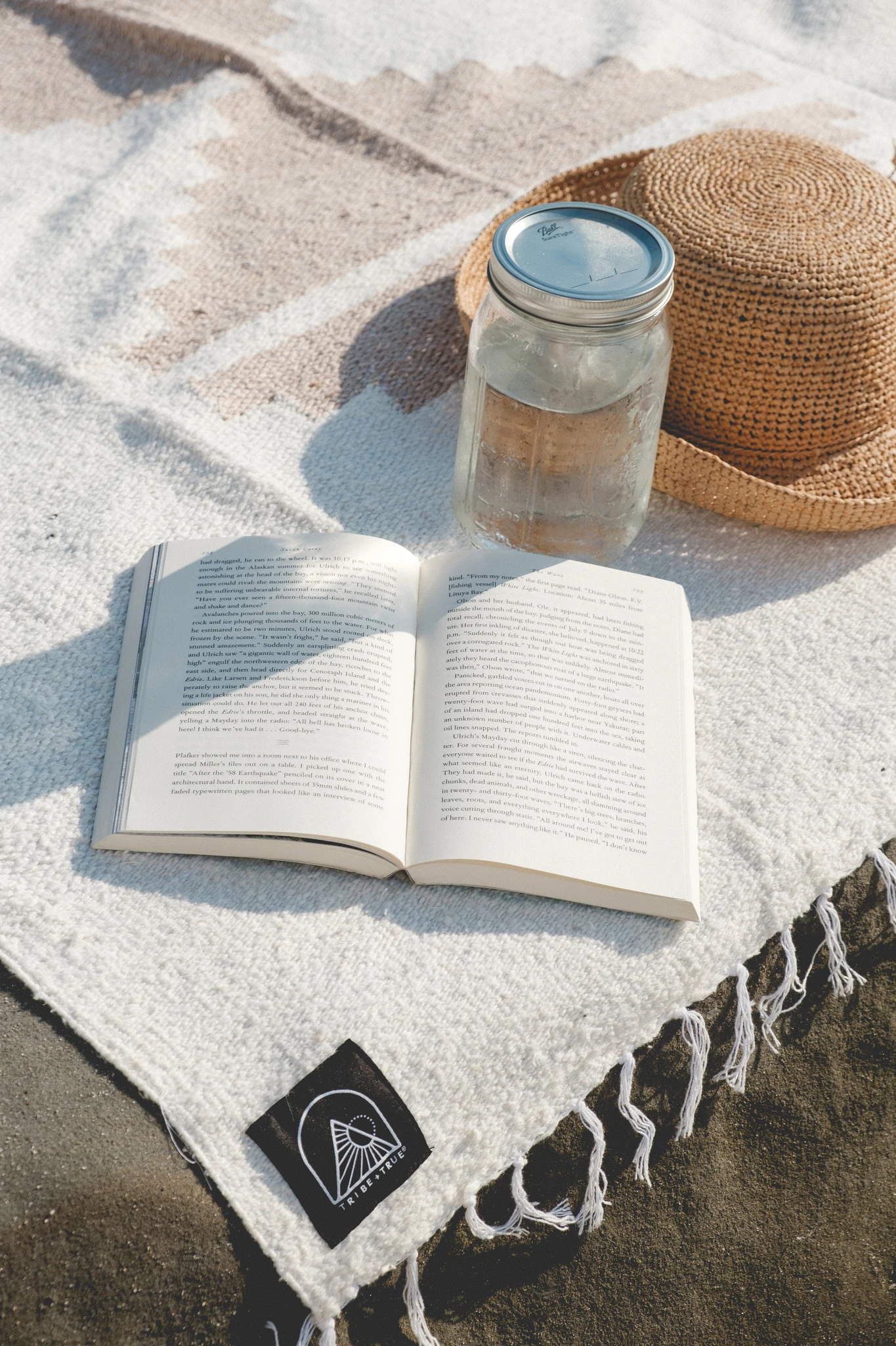 Tribe & True Handwoven Blanket - Adobe Ivory X-Large lifestyle