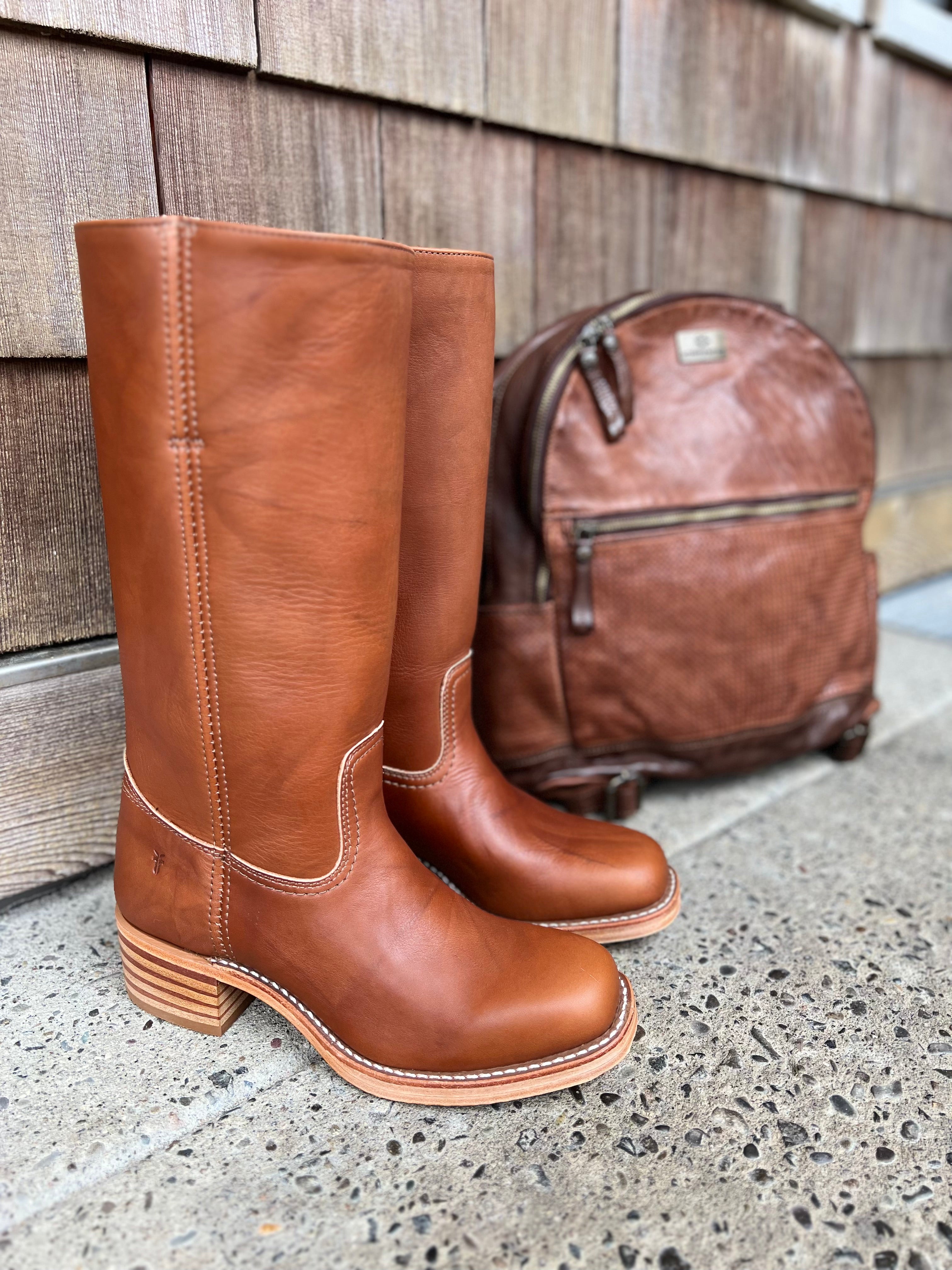 Frye Campus Leather Boot - Saddle display