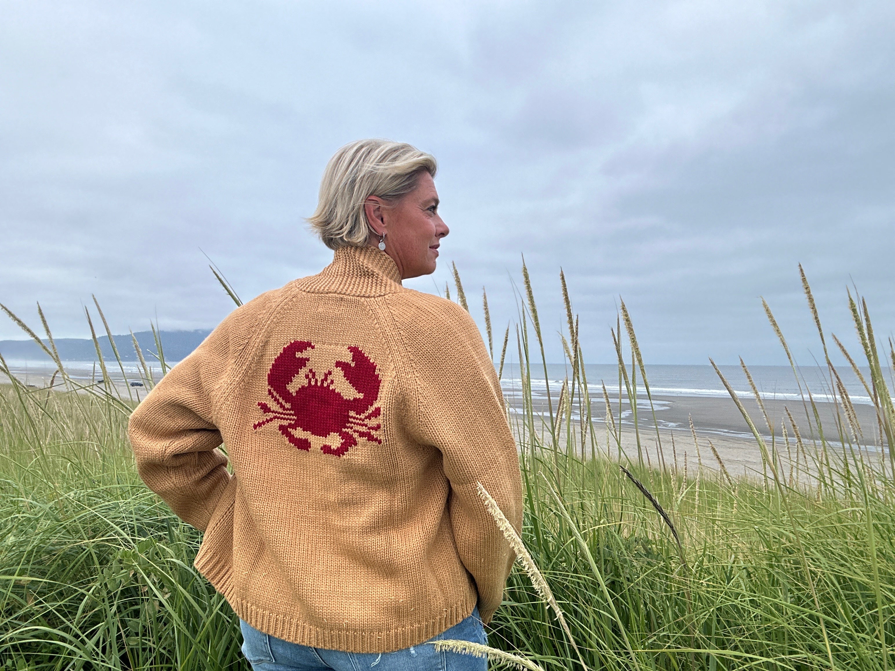 Cozy Crab Cardigan