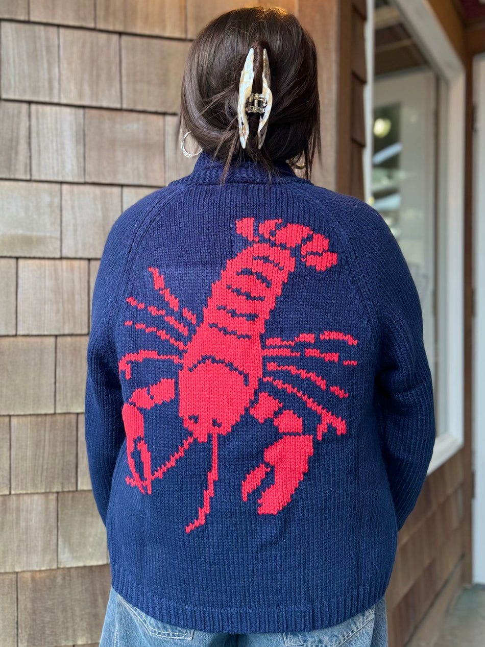 Varsity Chunky Lobster Cardigan