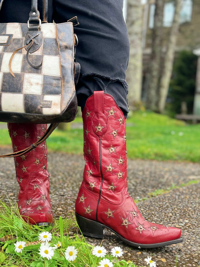 Black Star Women's Marfa Star Inlay Studded Boot