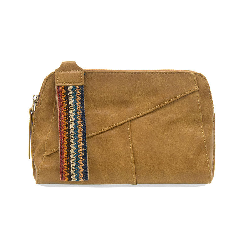 Spicy Mustard Crossbody with Woven Wrist Strap