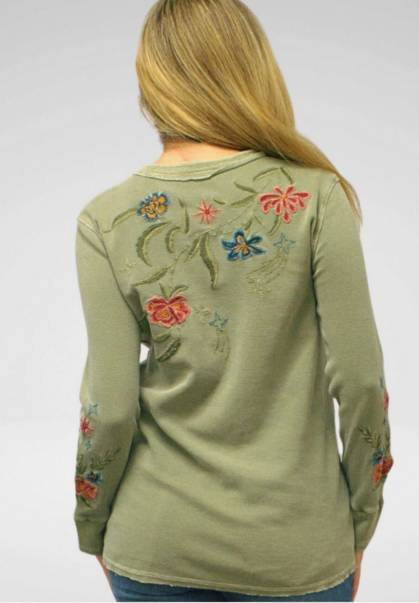 Isolde Top cool sage back