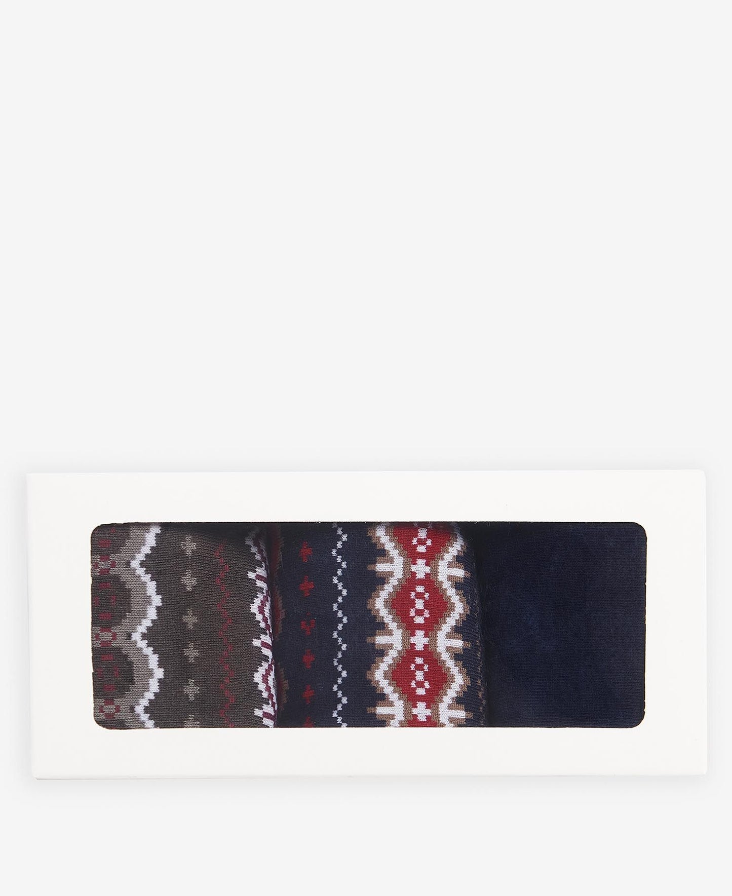 Barbour Fairisle Socks Gift Box | One Size package