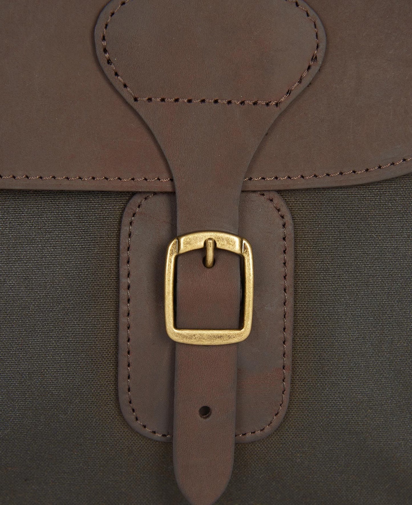 Barbour Wax Leather Briefcase Olive One Size details