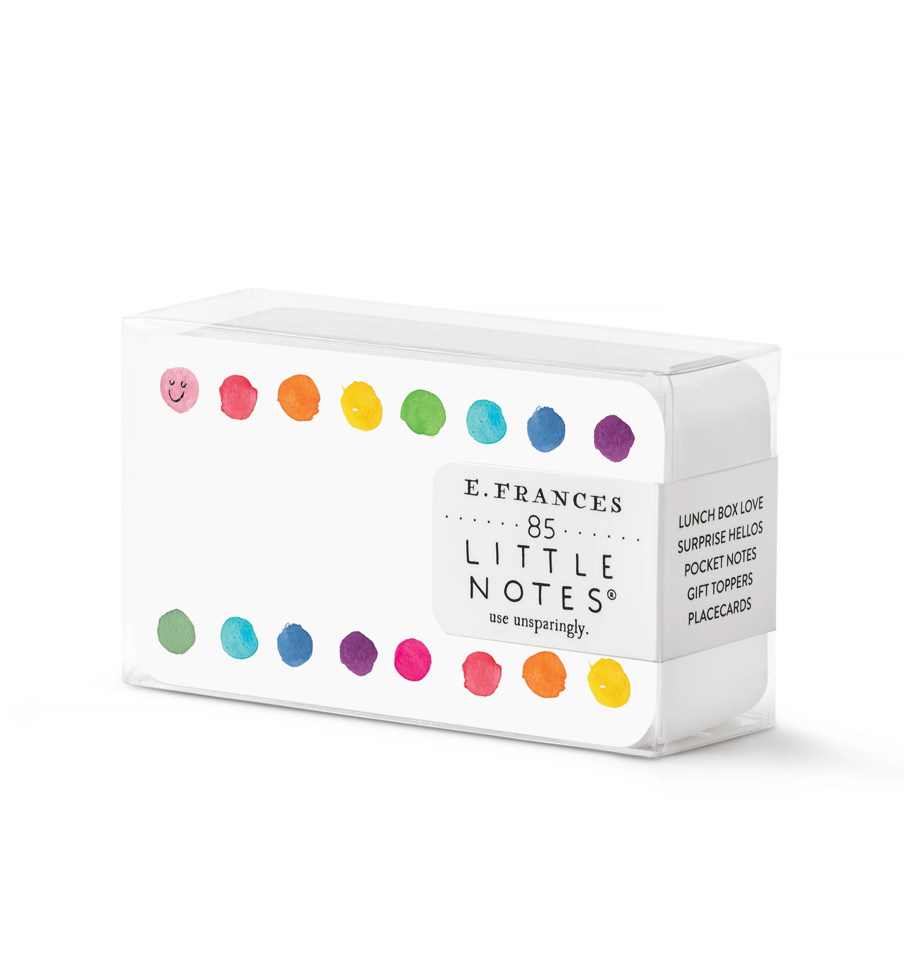 Little Notes Boxed Set of 85 Mini Note Cards happy dots