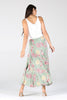 Jackie Fit & Flare Maxi Skirt green back