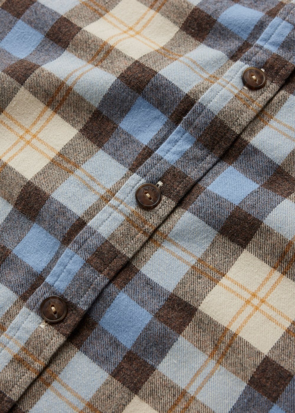 Central Coast Eco LS Flannel dke button details