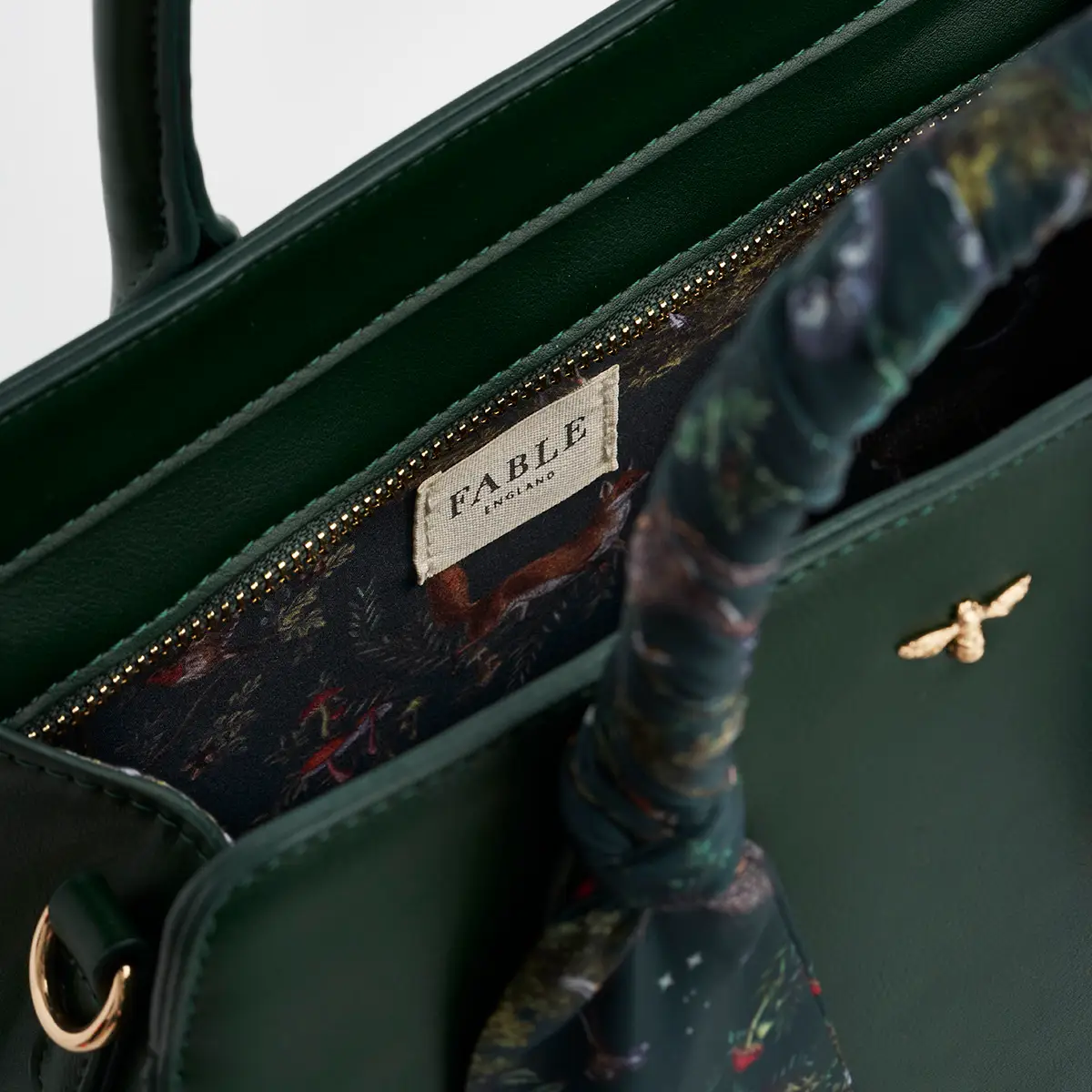 Into the Woods Tote Bag inside