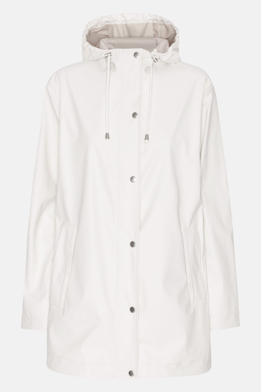 Rain 228FR Rain Jacket milk creme stock photo