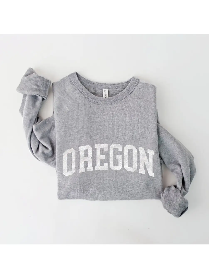 OREGON Graphic Sweatshirt heather grey