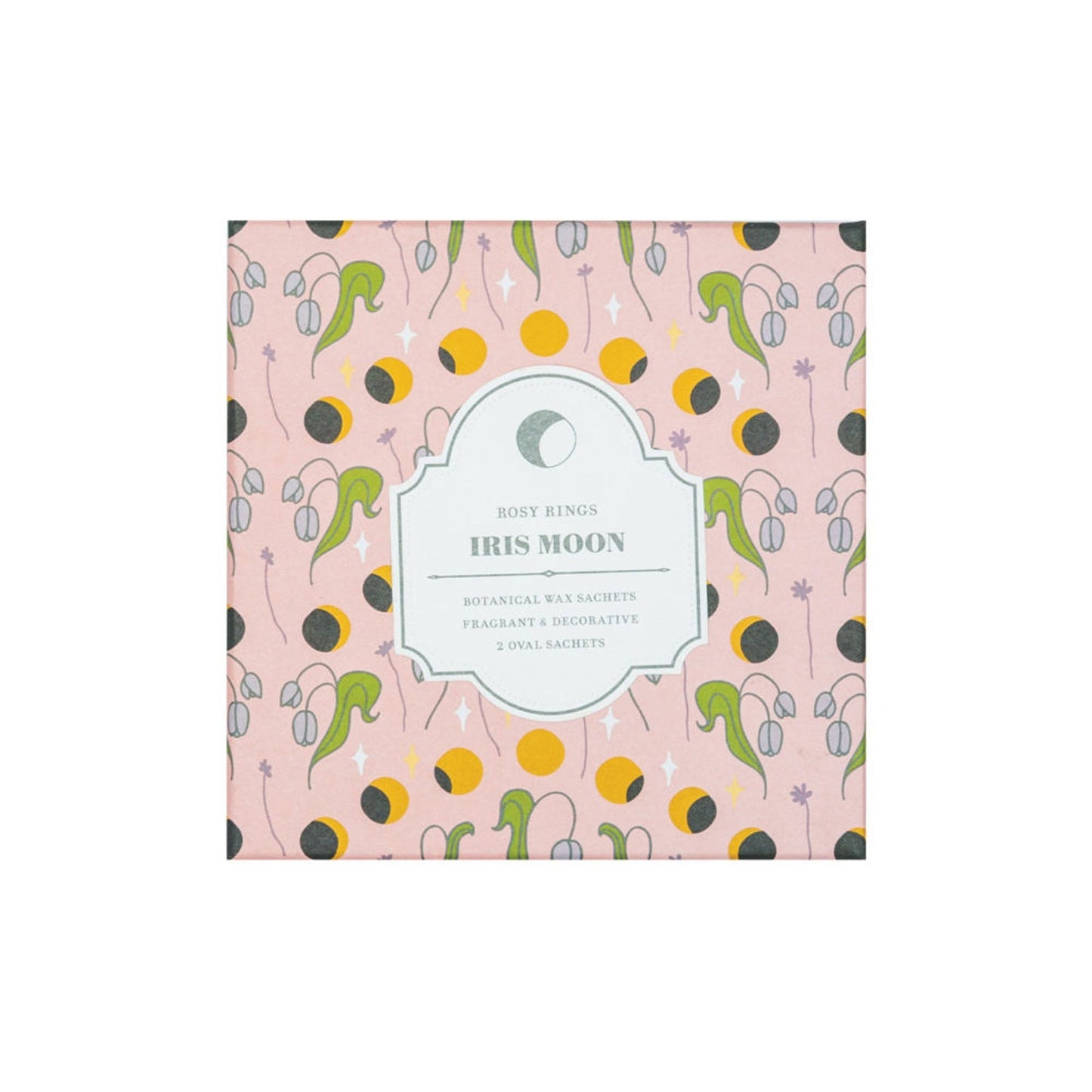 Oval Botanical Sachet | Iris Moon box