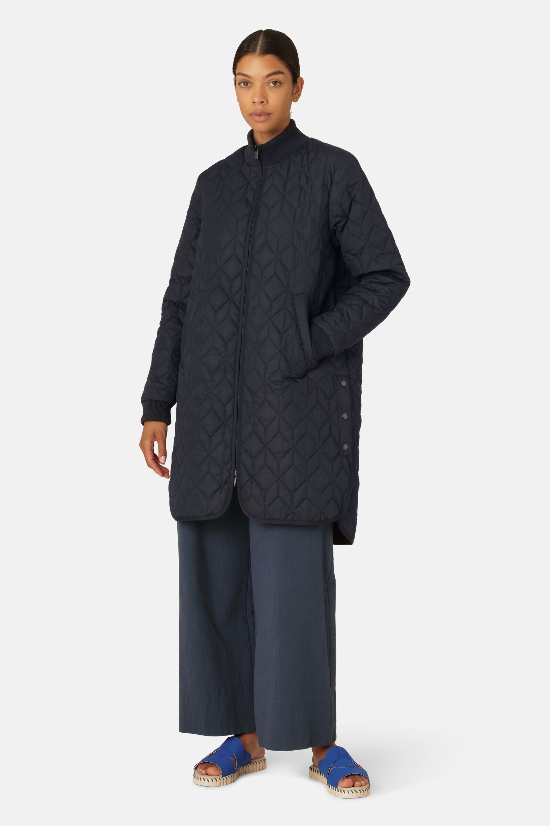 Ilse Jacobsen ART06 - Padded Quilt Coat model front