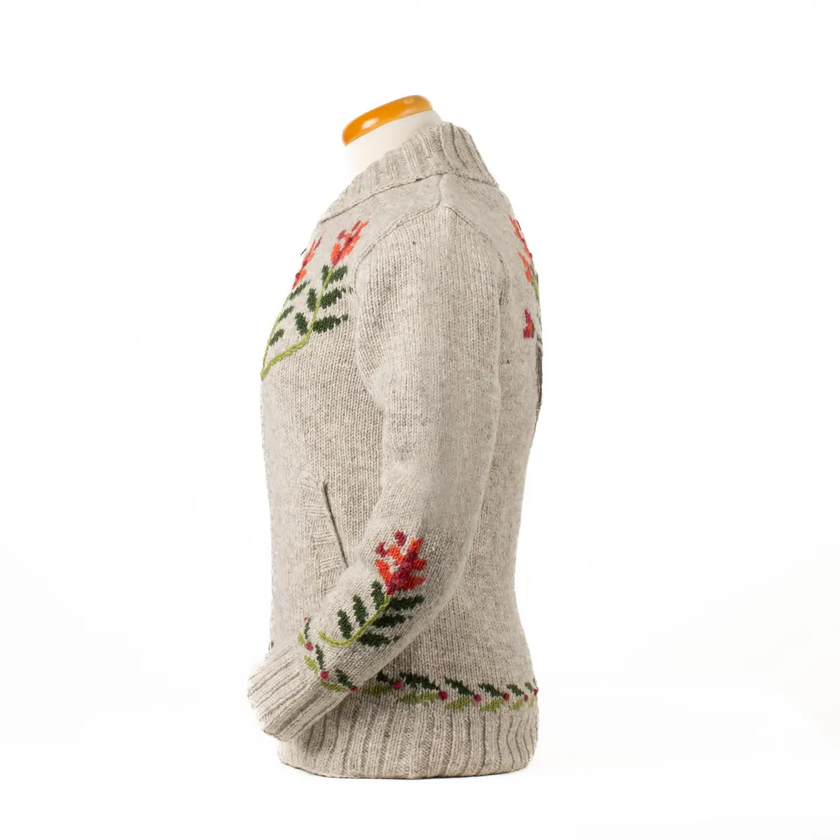 Floral Flight - Women's Wool Knit Sweater side