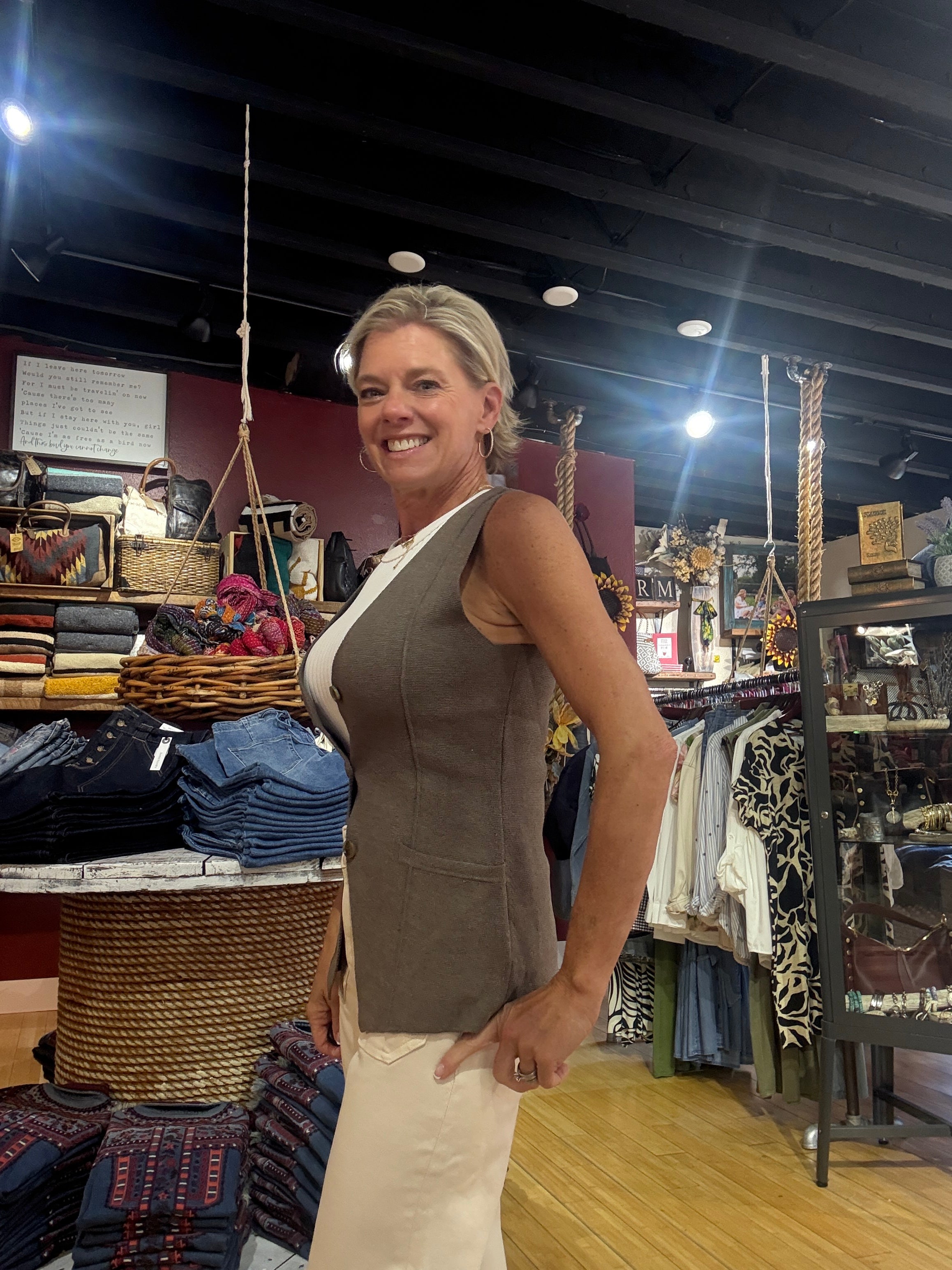 Kayden Knit Vest side