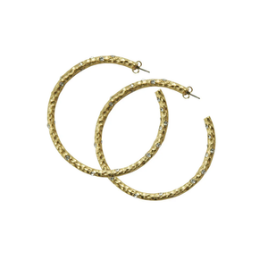 Gold Pavia Hoop With Crystals | 2