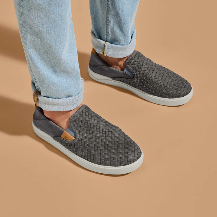 Lae‘ahi Men's Slip-On Sneaker - ash front/side