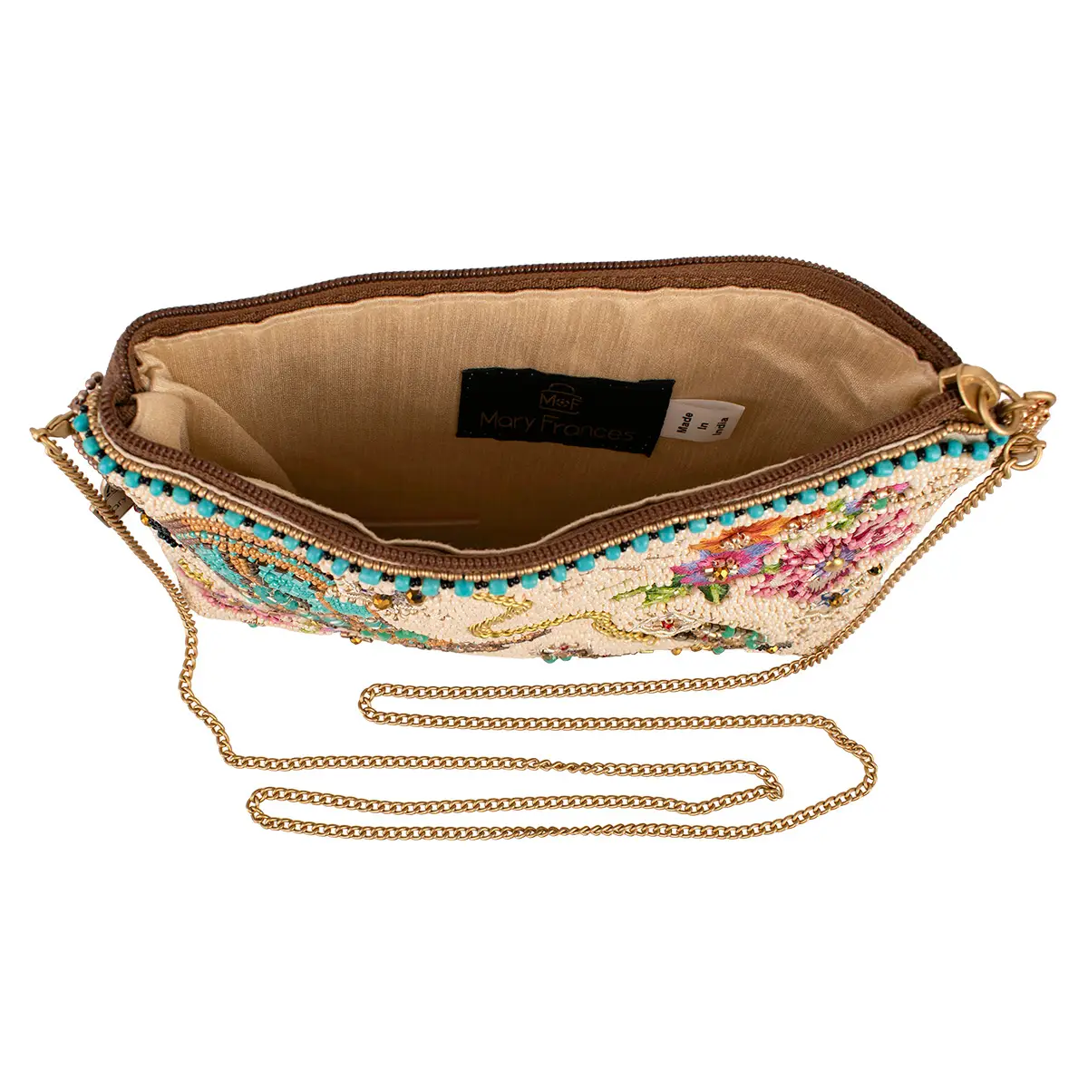 On The Range Western Boots and Horseshoe Ivory Beaded Mini open