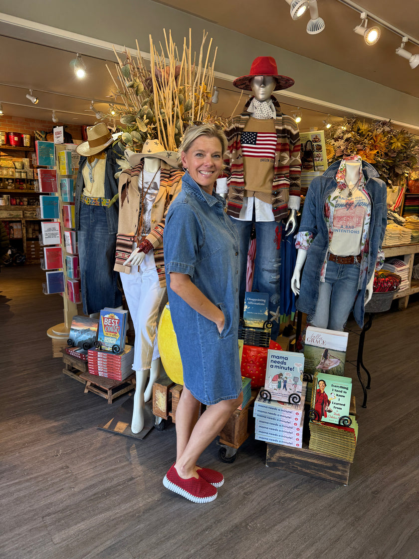 Cora Shirt Dress Denim side