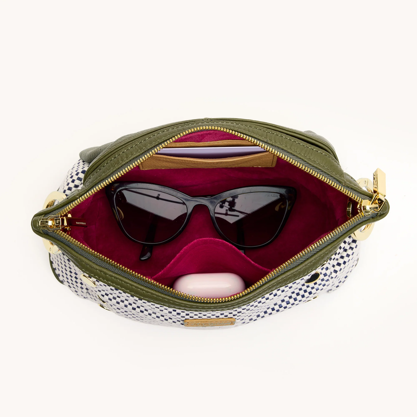 daniel crossbody clutch sml meadow weave/gold NA