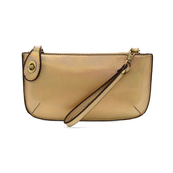 Joy Mini Crossbody Wristlet Clutch macaroon front