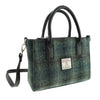 Harris Tweed Small Tote Bag - Moss Green