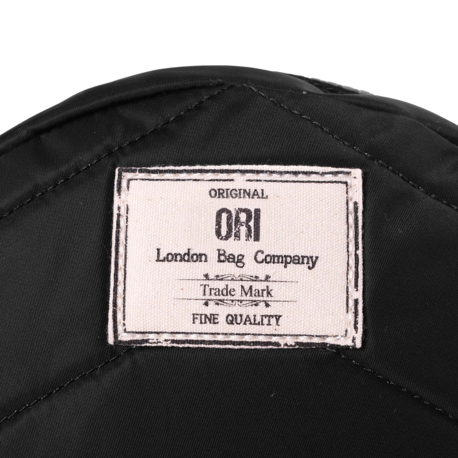 Ori London Paddington B (Nylon) Crossbody Sustainable Bag | logo detail