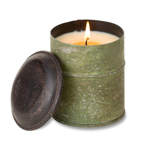 Himalayan Green Spice Tin Candle - Ginger Patchouli 