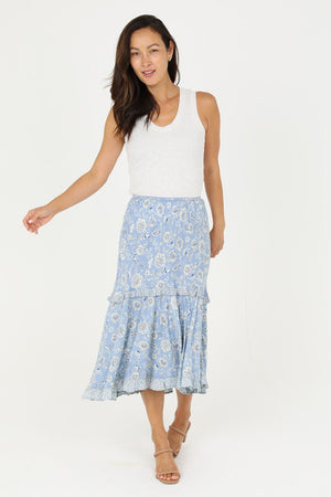 Wendy Paisley Printed Skirt front