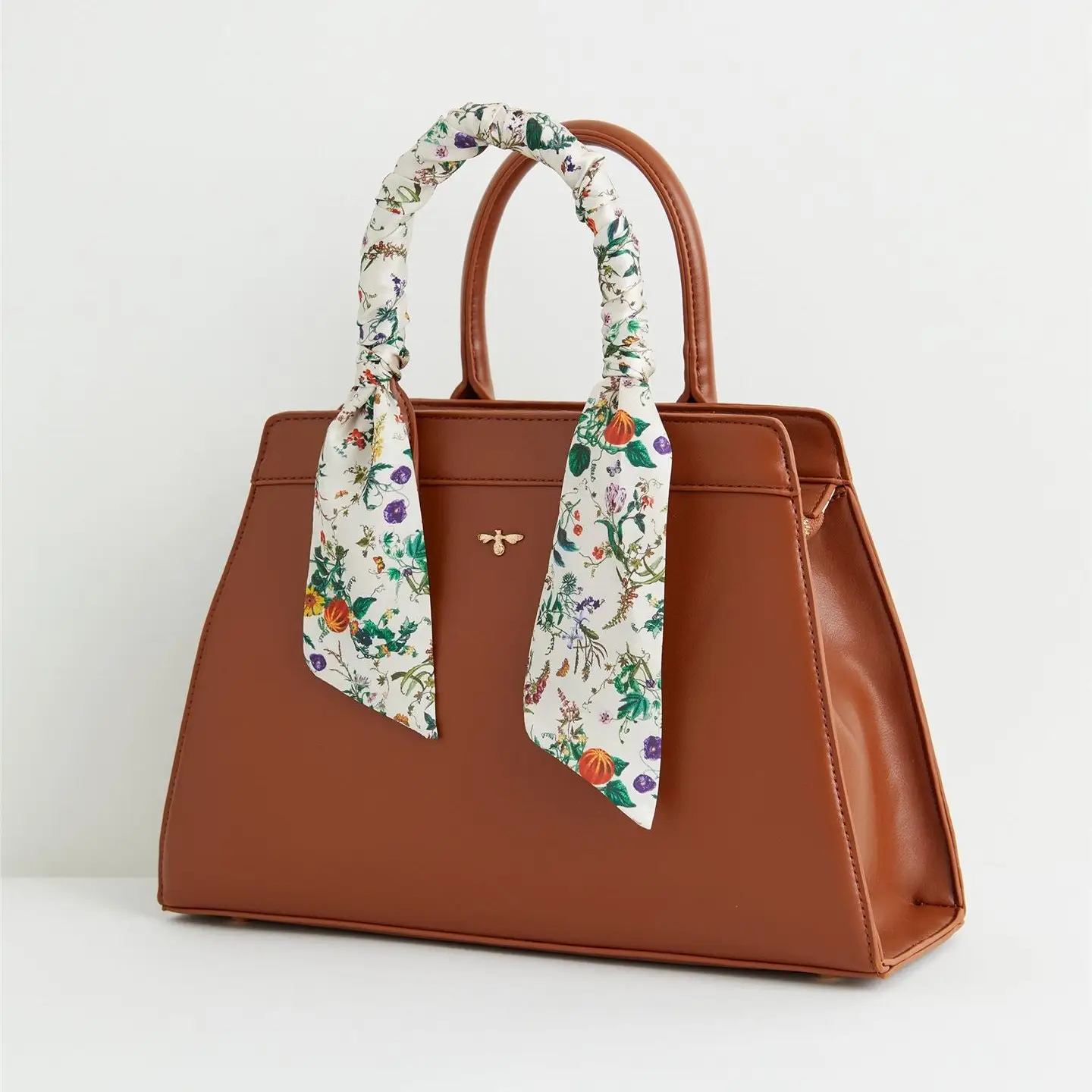 Pumpkin Tan Tote Purse front/side