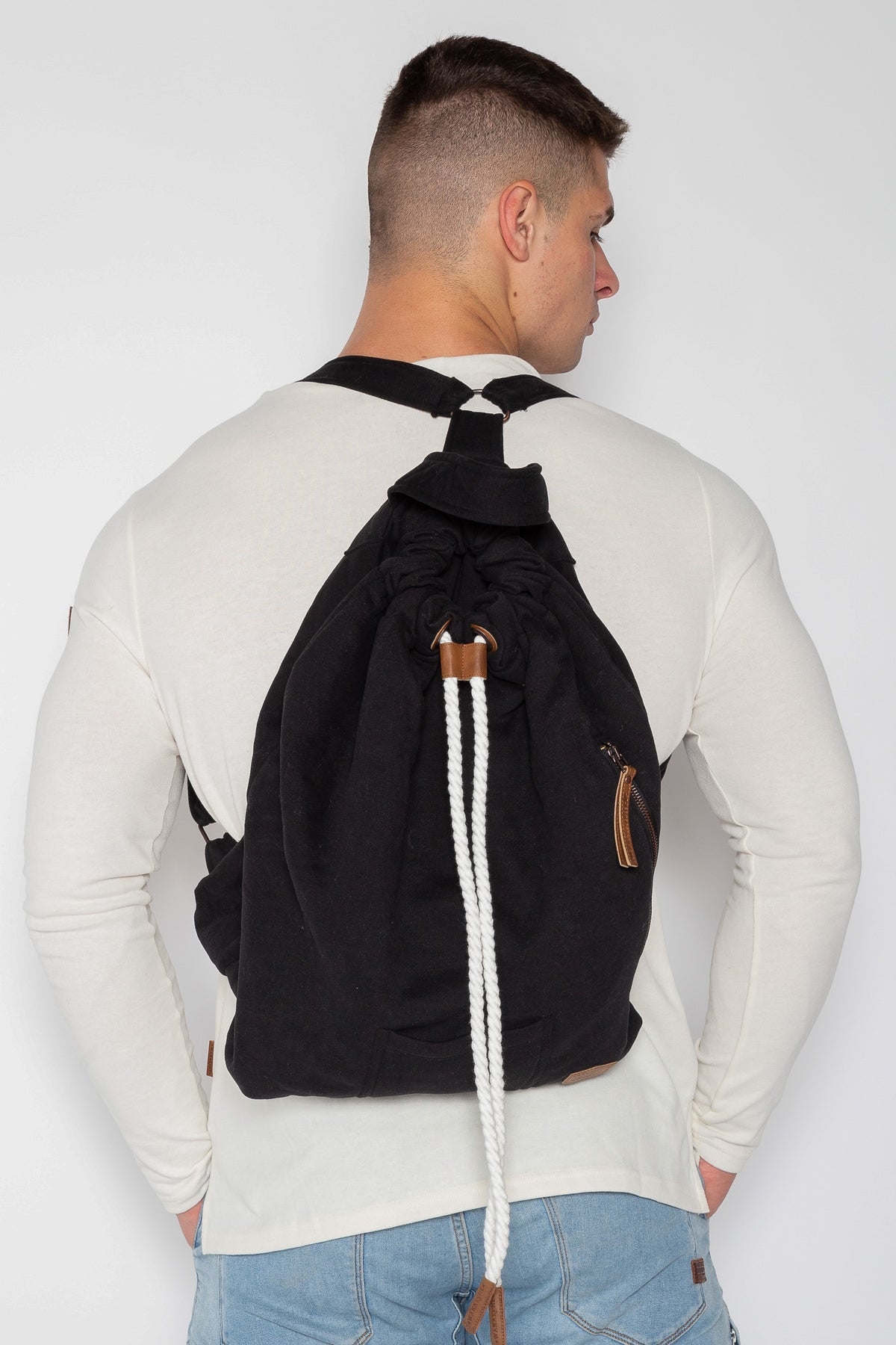 Wanakome Zamaye Backpack modeled in black