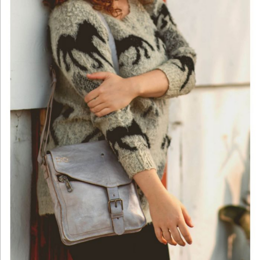 Grey Rustic Silver Metallic