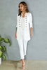 Karol Long SGT Pepper Jacket With Buttons white