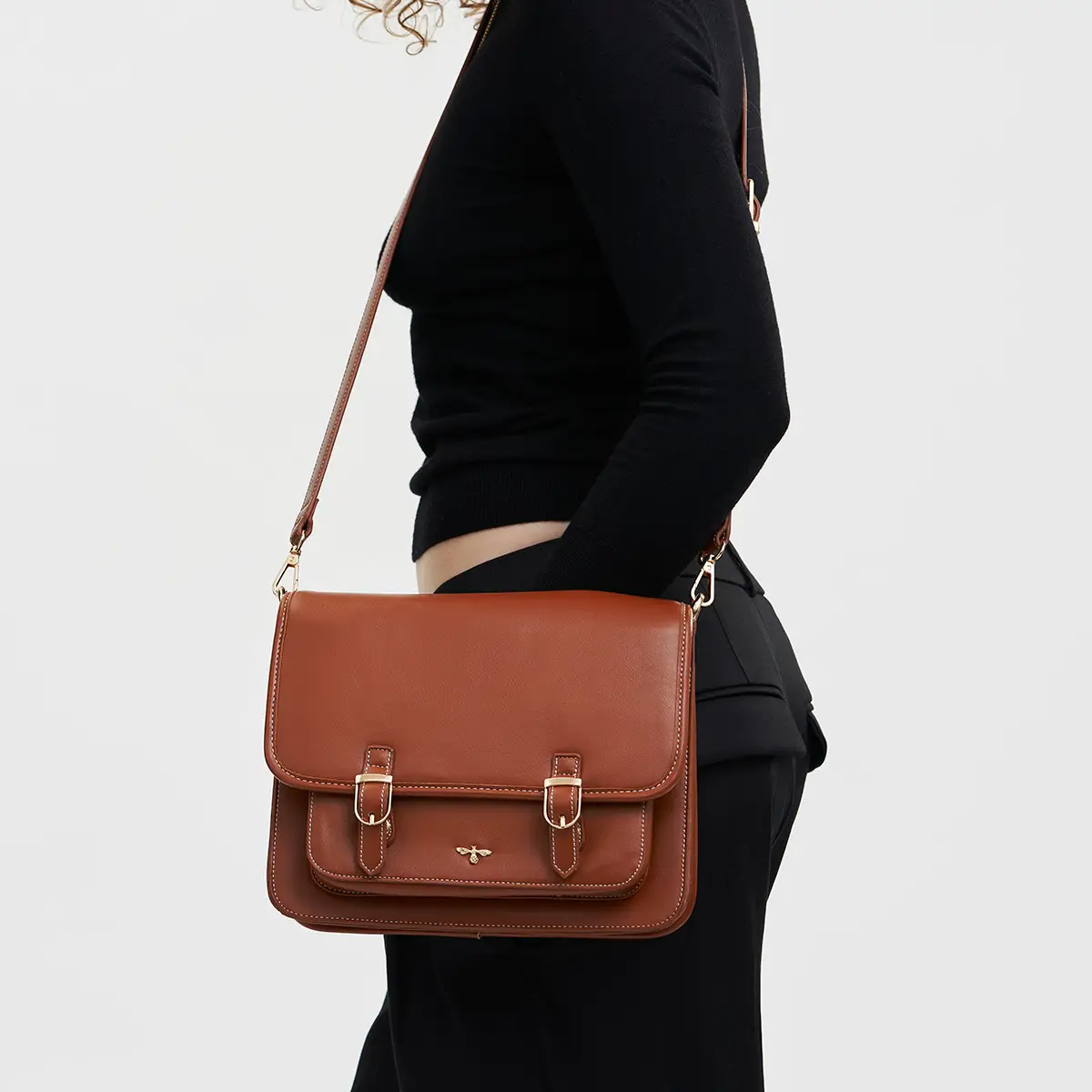 Into the Woods Tan Classic Satchel styled
