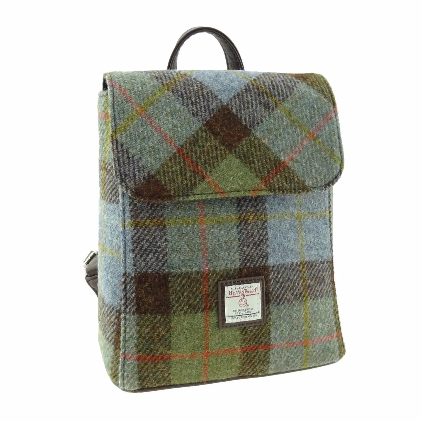 Scottish Harris Tweed Tummel' Mini Backpack - MacLeod Tartan