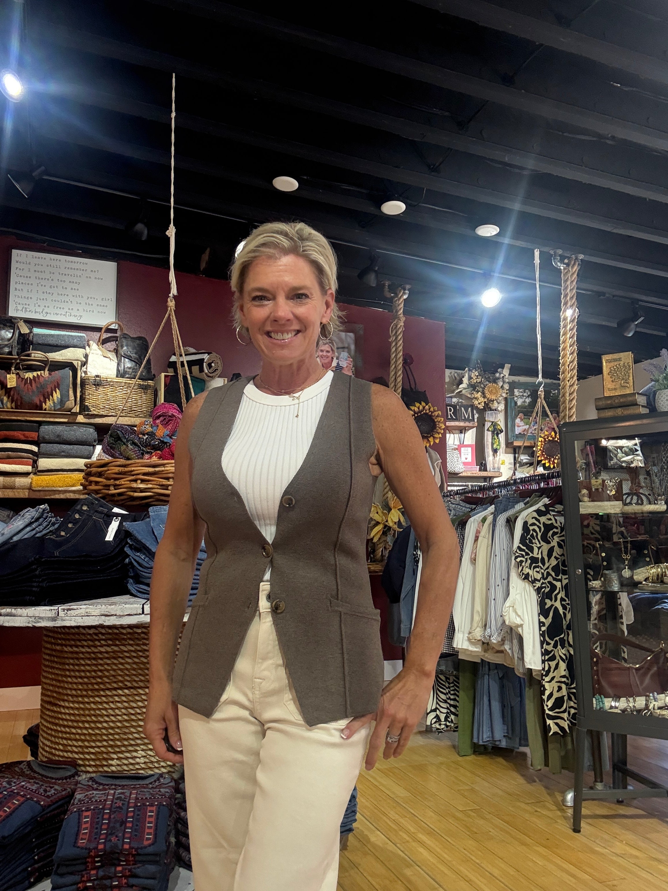 Kayden Knit Vest front