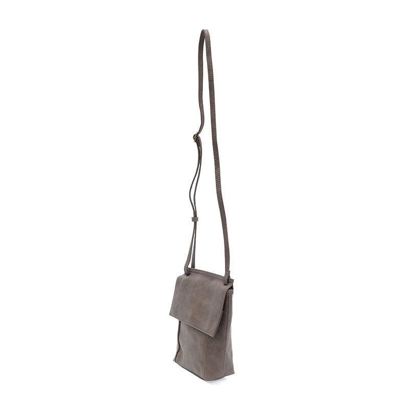 Shiitake Jensy Front Flap Crossbody front/side with strap shitake