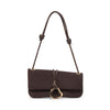 Balen Suede Shoulder Bag | Chocolate front
