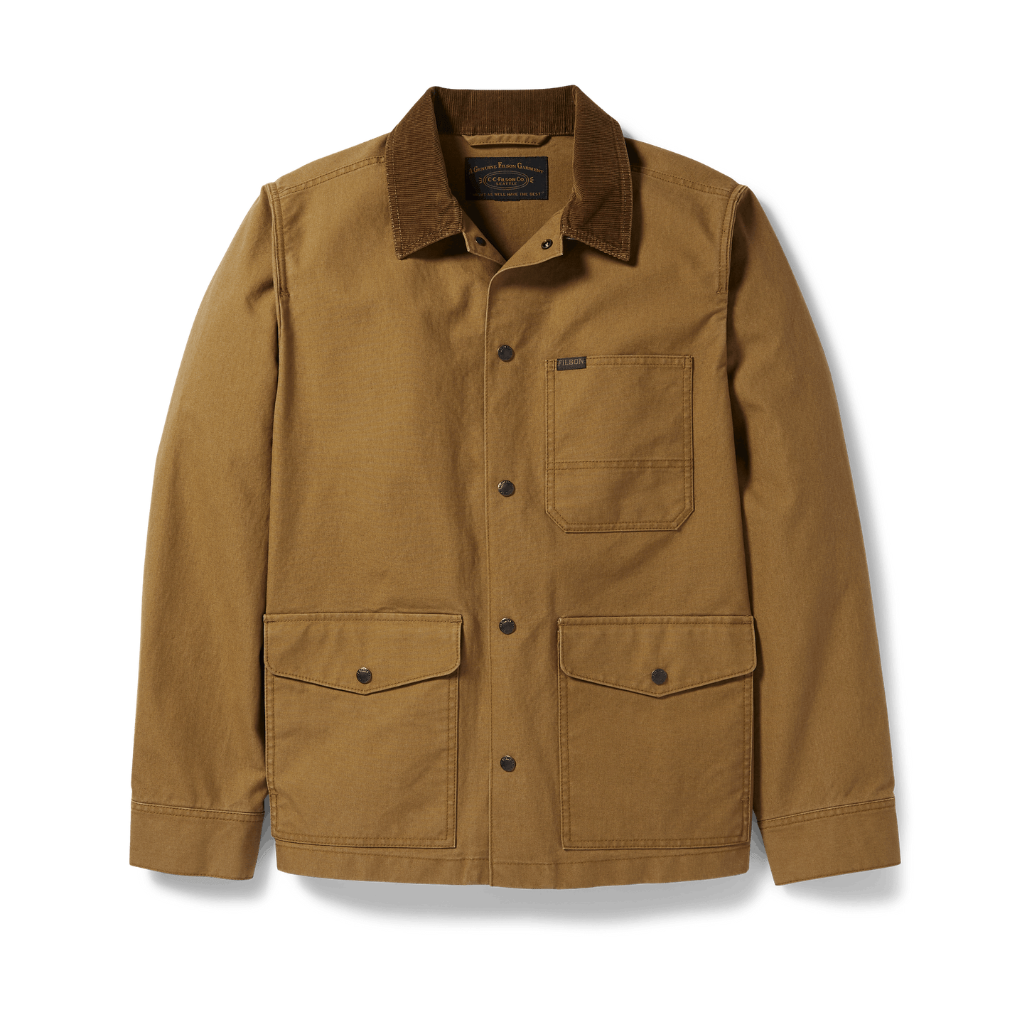 Filson Dry Tin Ranch Jacket - Dark Tan front