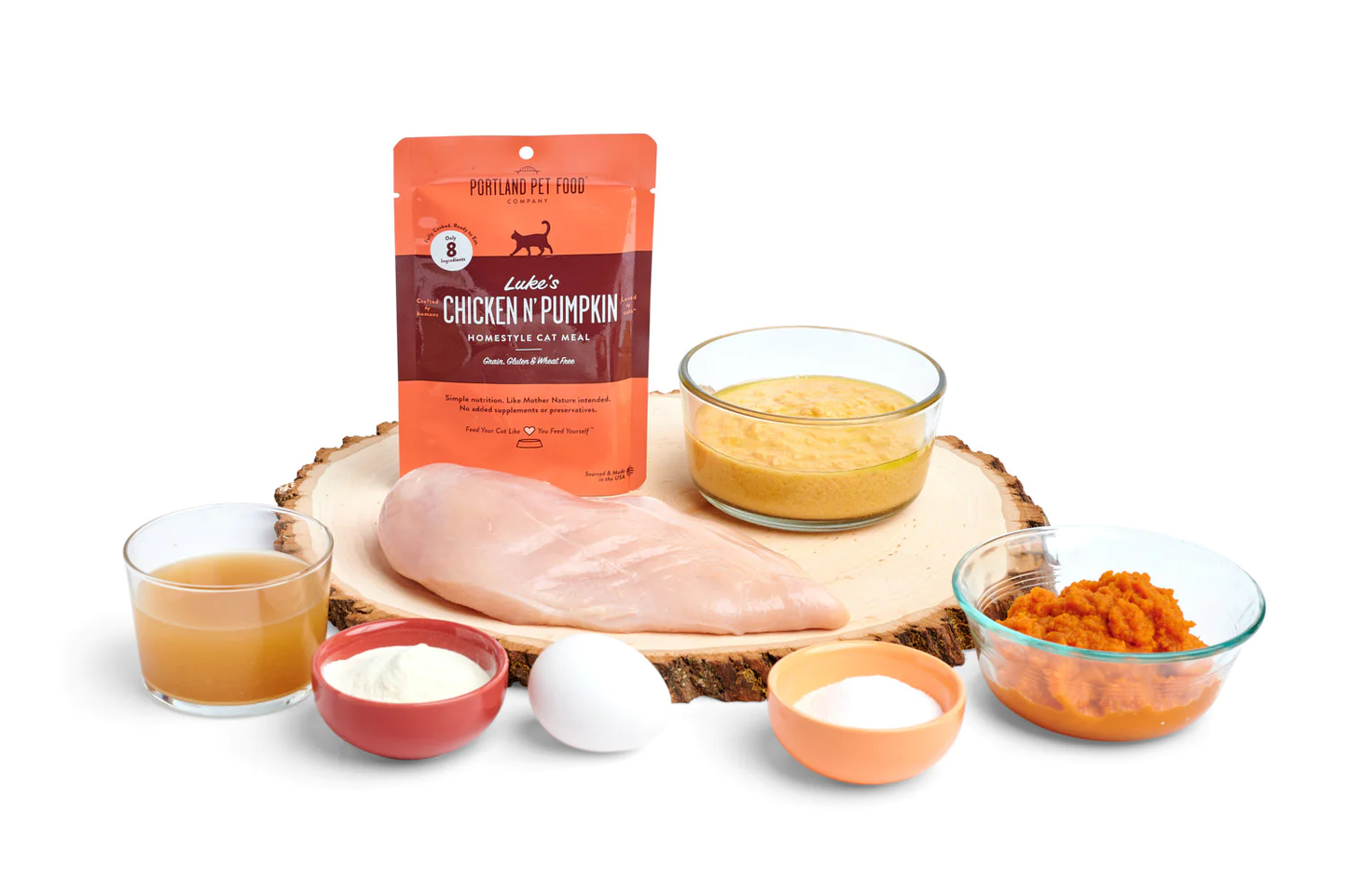 Luke's Chicken N' Pumpkin Homestyle Cat Meal display