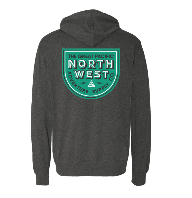 The Great PNW Buhner Hoodie - Heather Black back