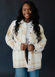 Plaid Jacket tan & cream