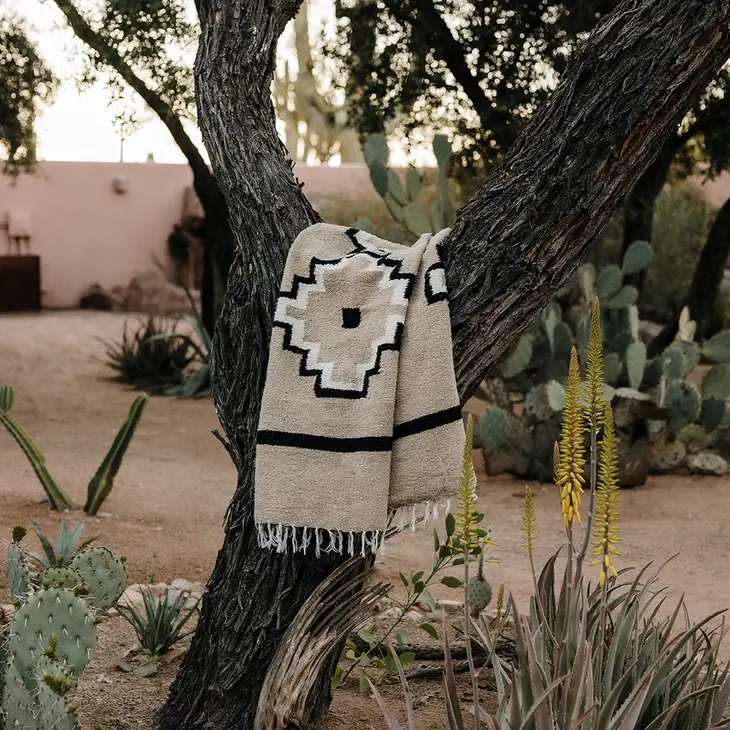 Tribe & True Tres Cruces Blanket | Sandstone tree