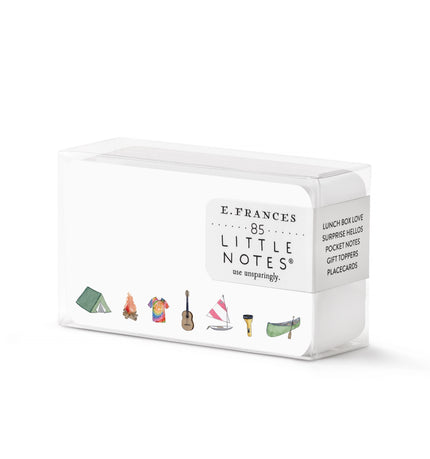 Little Notes Boxed Set of 85 Mini Note Cards camp