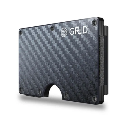 The Minimalist Grid Wallet - Carbon Fiber profile